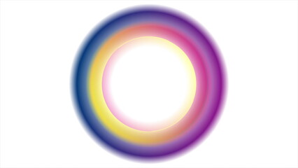 Obraz premium Colorful smooth circular rings abstract futuristic background