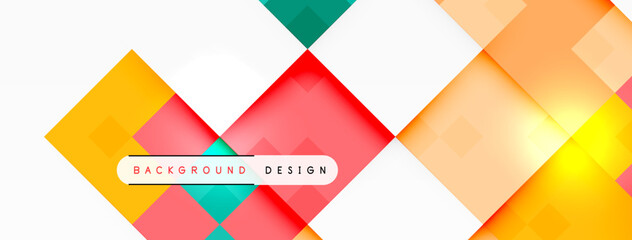 Fototapeta premium Dynamic colorful squares background. Vector Illustration For Wallpaper, Banner, Background, Card, Book Illustration, landing page