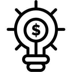 Finance, financial, idea, money, startup Icon