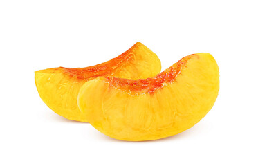 黄金桃のイラスト リアル 白バック