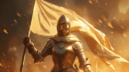 Fototapeta premium Warrior of Light