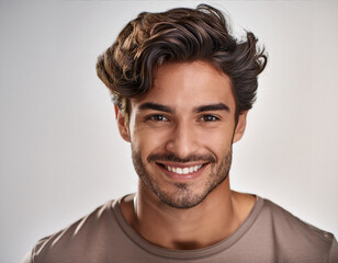 Fototapeta premium Studio Portrait of Young Handsome Man