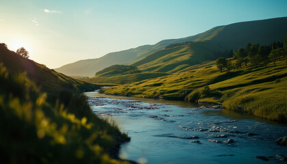 Beautiful Landscape and River