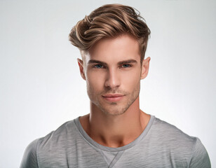 Fototapeta premium Studio Portrait of Young Handsome Man