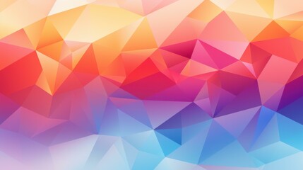 Obraz premium Vibrant geometric background with colorful triangles.