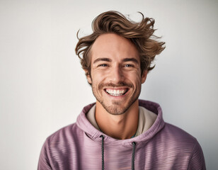 Fototapeta premium Studio Portrait of Young Handsome Man