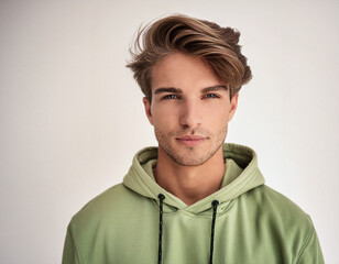 Fototapeta premium Studio Portrait of Young Handsome Man