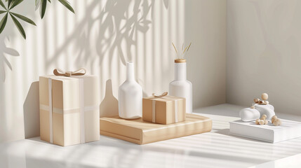 A variety of packaging designs displayed in a grid, including cardboard boxes, gift boxes, pouches, and cosmetic containers, showcasing different materials, colors, and styles packaging mockup