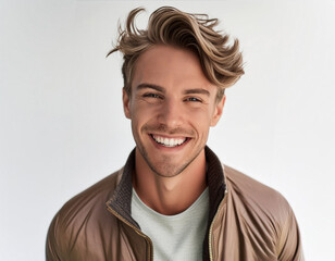 Obraz premium Studio Portrait of Young Handsome Man