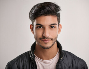 Obraz premium Studio Portrait of Young Handsome Man