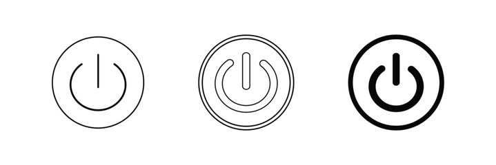 Power Circle. Power button
