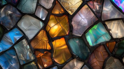 Vibrant Stained Glass Mosaic