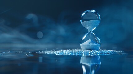 Fantastic flowing hourglass photo