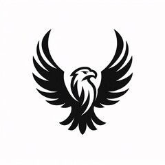 A captivating, cute cartoon illustration of a majestic eagle with powerful wings and sharp eyes.