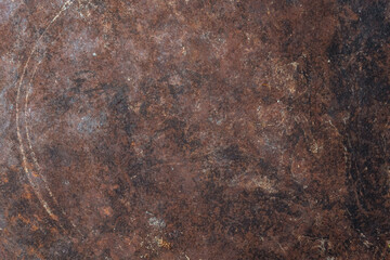 Brown rusty metal sheet texture.