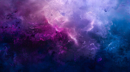 Fototapeta premium Abstract cosmic galaxy stars space nebula painting texture background - Celestial purples and blues