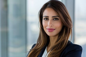 Fototapeta premium Confident young woman in business attire