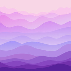 Fototapeta premium A minimal abstract water waves gradient wallpaper watercolor