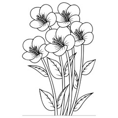 Hand-drawn floral illustration
