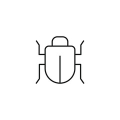 Bug icon vector. EPS 10 editable vector