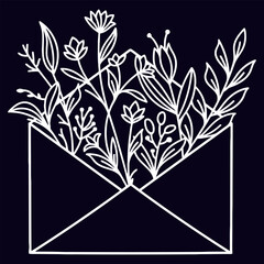 Hand-drawn floral illustration