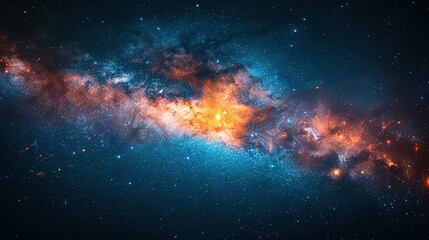 Fototapeta premium Gorgeous Nighttime Sky: Unveiling the Universe in Fresh Perspective