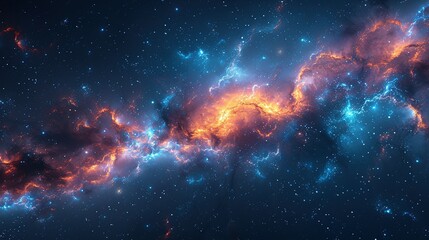 Fototapeta premium Mesmerizing Night Sky: Rediscovering the Universe with New Eyes