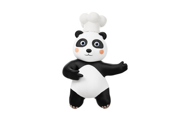 Panda chef with cartoon style, 3d rendering. © Vink Fan