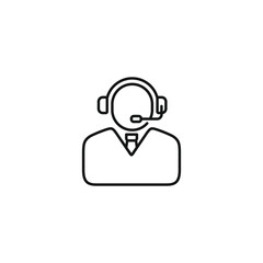 Customer service icon vector. EPS 10 editable vector