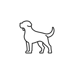 Dog icon vector. EPS 10 editable vector