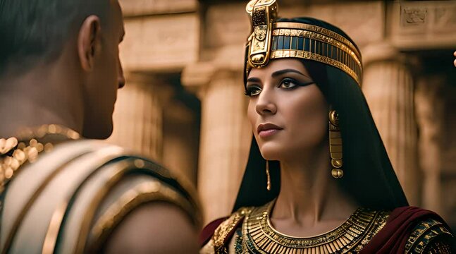 Cleopatra and Julius Caesar. A Historical Encounter