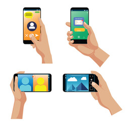 Smartphone Usage Illustrations. 3D Illustration