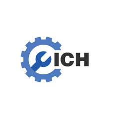 ICH letter logo design on white background. ICH logo. ICH creative initials letter Monogram logo icon concept. ICH letter design