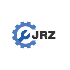 JRZ letter logo design on white background. JRZ logo. JRZ creative initials letter Monogram logo icon concept. JRZ letter design