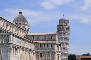 Ansicht des schiefen Turms von Pisa in Italien	