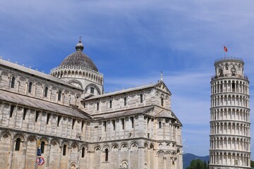 Blick in die Altstadt von Pisa in Italien	