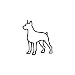 Dog icon vector. EPS 10 editable vector