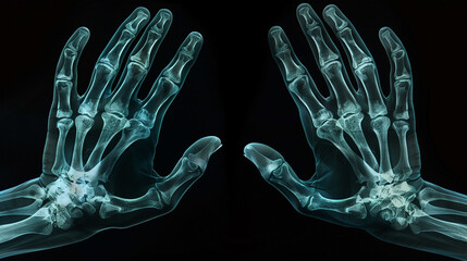 Fototapeta premium X-ray of Human Hands