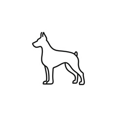 Dog icon vector. EPS 10 editable vector