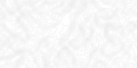 Vector geography landscape Topo contour map on white background, Topographic contour lines. Seamless pattern with lines Topographic map. Geographic mountain relief diagram line wave carve pattern.