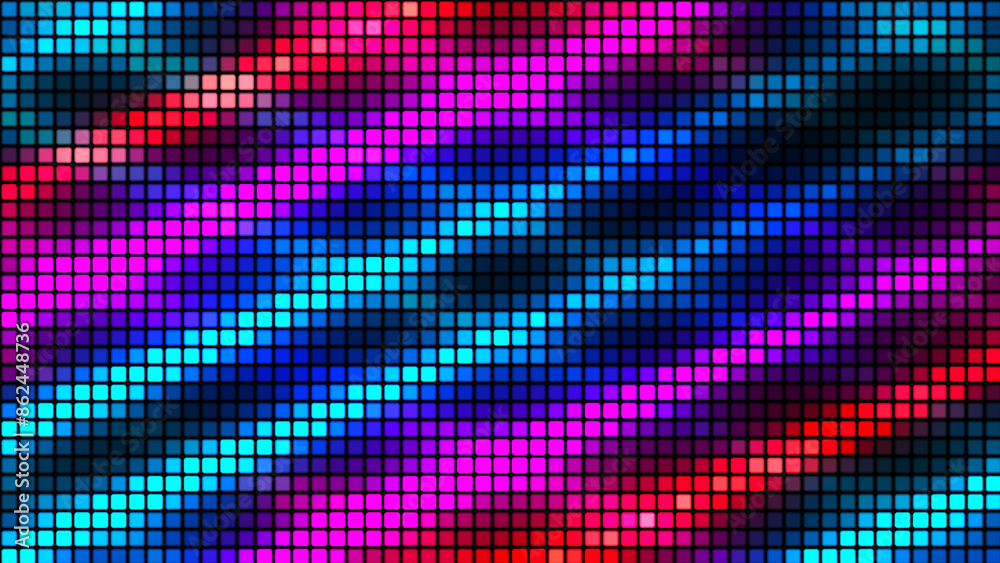Fototapete abstract background from multi-colored squares. abstract gradient background. pixel background for w