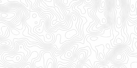 Vector geography landscape Topo contour map on white background, Topographic contour lines. Seamless pattern with lines Topographic map. Geographic mountain relief diagram line wave carve pattern.