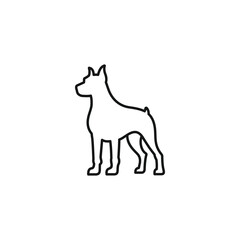 Dog icon vector. EPS 10 editable vector