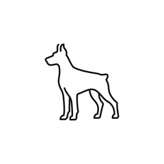 Dog icon vector. EPS 10 editable vector