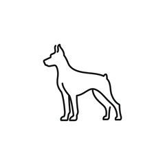 Dog icon vector. EPS 10 editable vector