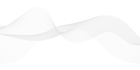 Abstract vector illustration of gray colored wave lines - vector background
