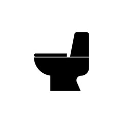 Toilet icon vector. WC illustration sign. Bathroom symbol. restroom logo.
