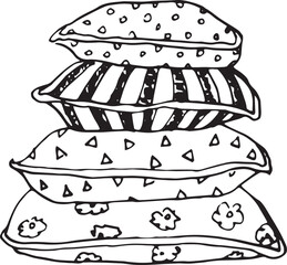 Stack of pillows