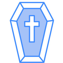 Obraz premium Coffin, death, halloween, horror Icon