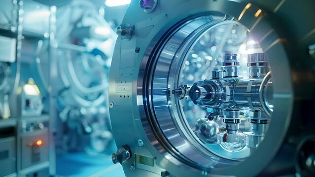 Intricate machine parts, symbolizing high-tech progress